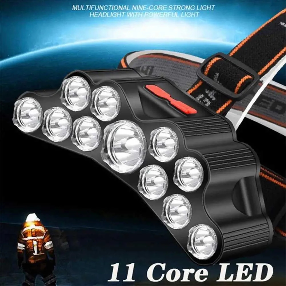 11 LED USB Rechargeable Flashlight